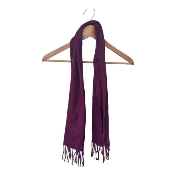 Dior Accessories - Christian Dior Women Elegant Purple Shawl Scarf Fringe Luxury